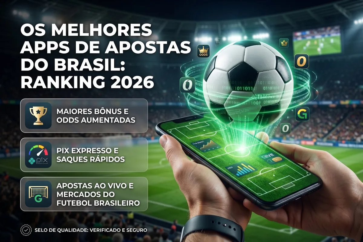 Ranking 2026 dos melhores apps de apostas do Brasil com Pix e apostas ao vivo